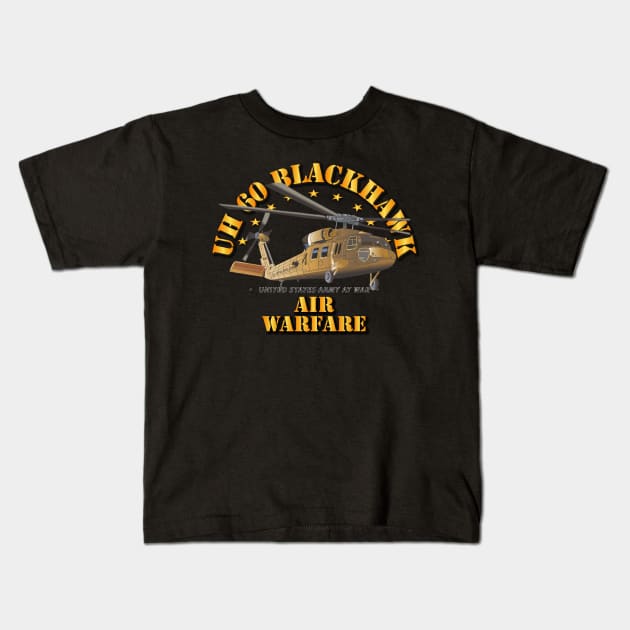 UH 60 Blackhawk - Air Warfare Kids T-Shirt by twix123844